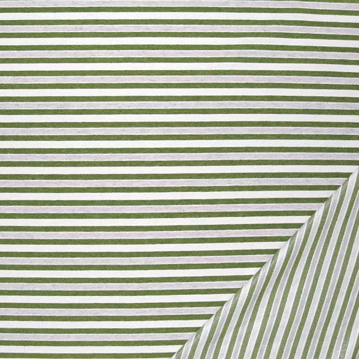Deko, tkanina, črte, 30523-2, zelena