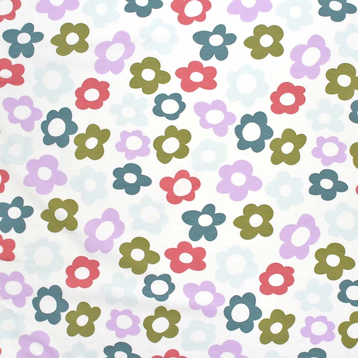 Jersey, bombaž, cvetlični, 30587-051