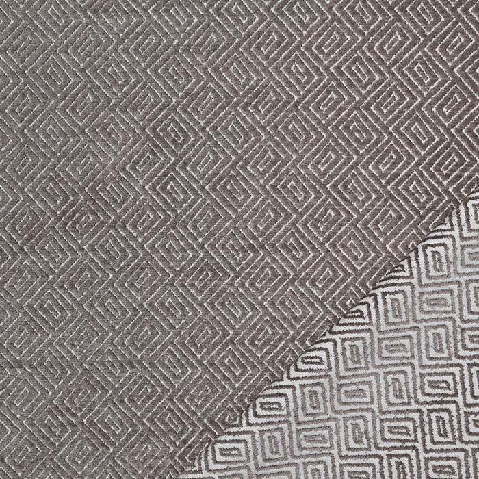 Tapetniška tkanina, žamet, geometrijski, 30700-403, rjava