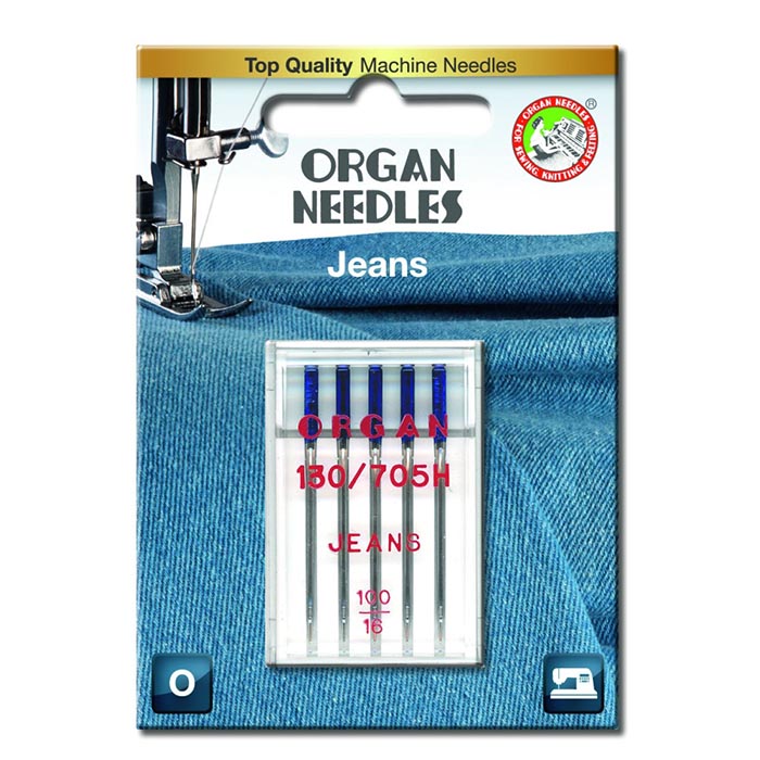 Strojne igle Organ, jeans 100, 5524100