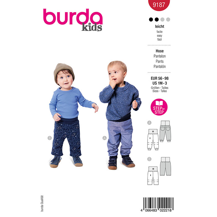 Kroj Burda, hlače, 9187