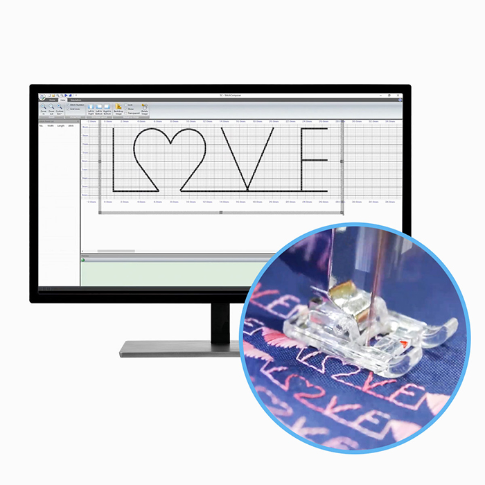 Program za lastne dekoracije Stitch Composer