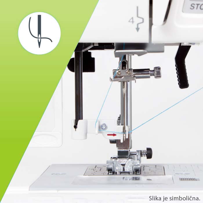  Samodejno vdevanje sukanca v iglo