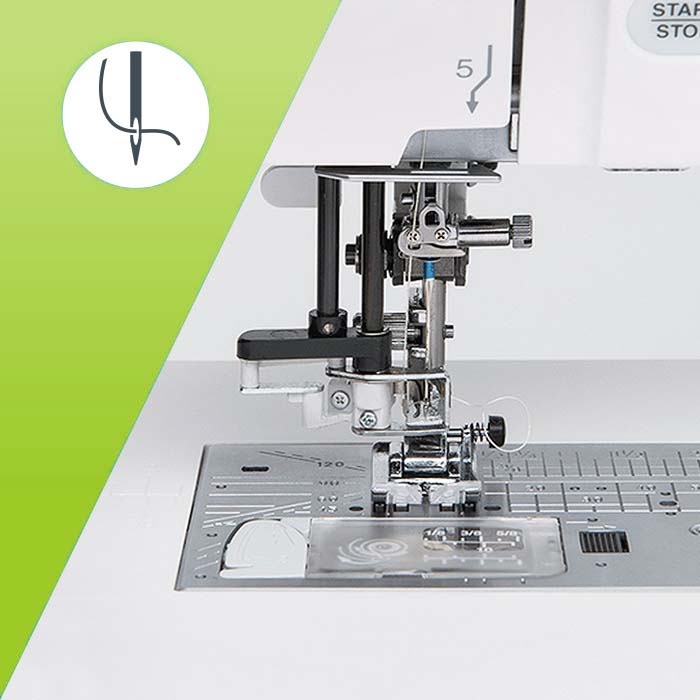 Superiorno vdenjevalo sukanca v šivalno iglo