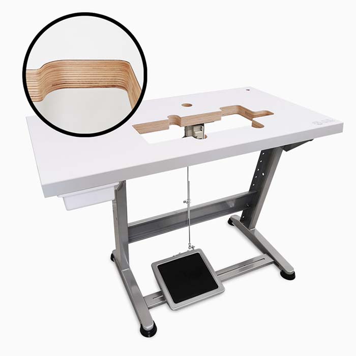 Opcija montaže stroja v mizo in ogrodje