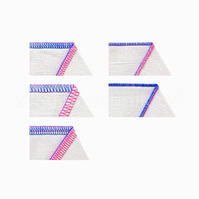 Pester nabor overlock šivov