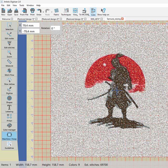 Paint Stitch – funkcija za pretvorbo slike v unikatno, “naslikano” vezenino