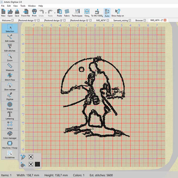 Sketch Stitch – pretvorba slike v risarski vezeninski motiv