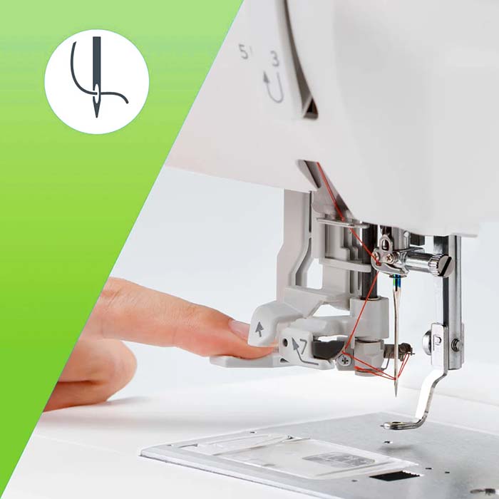 Samodejno vdevanje sukanca v šivalno iglo 