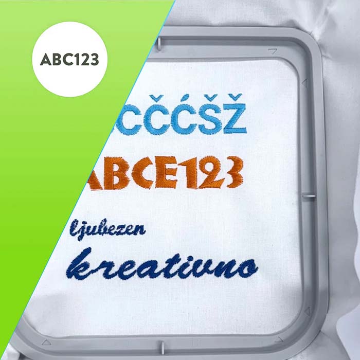 Slovenska abeceda in 11 različnih pisav