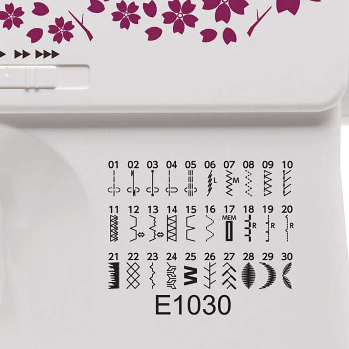 Enostavna izbira šivalnega programa