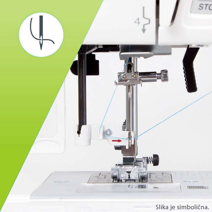 Samodejno vdevanje sukanca v šivalno iglo