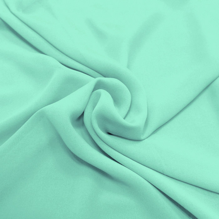 Chiffon, Polyester, 4143-23E, helltürkis