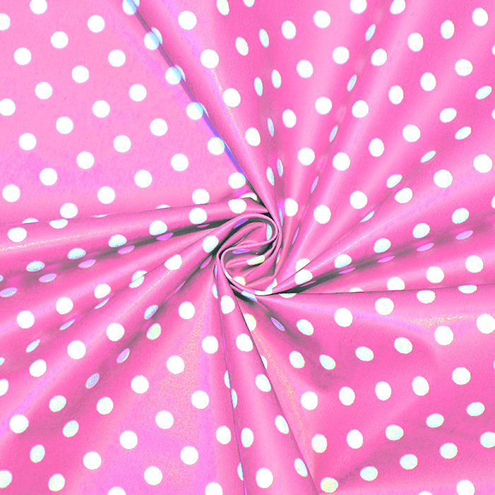 Baumwolle, imprägniert, Punkte, 17052-011, rosa