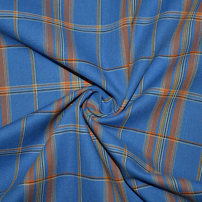 Baumwolle, Karo, 5460-08, blau