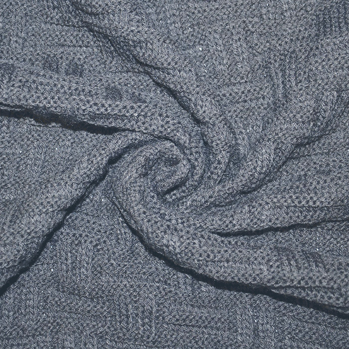 Wirkware, geflochten, 18566-065, grau