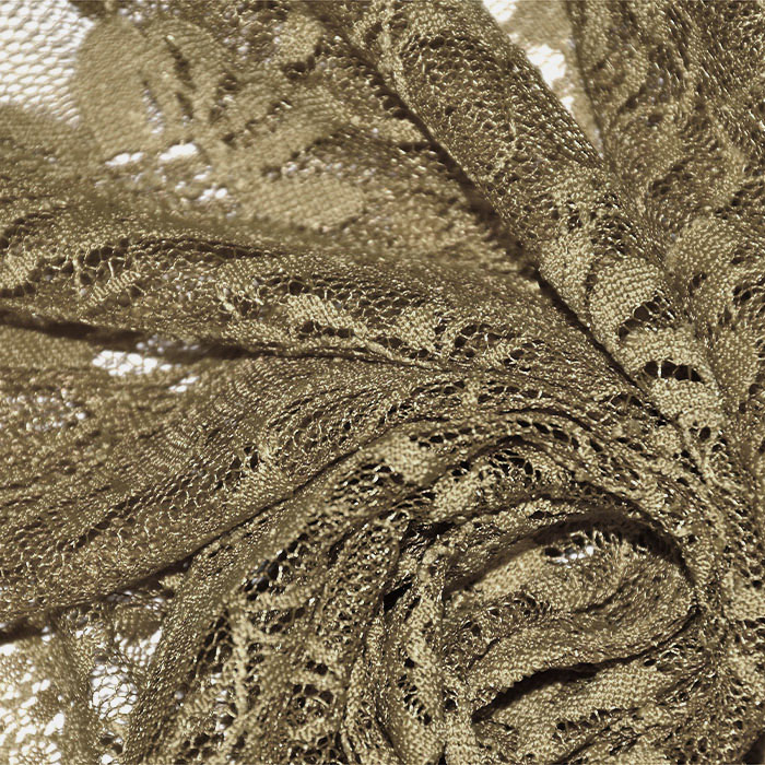 Spitze, elastisch, floral, 21658-053, golden-beige