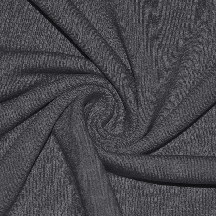 Sweatshirtstoff 10 m, flauschig, 106-32, grau