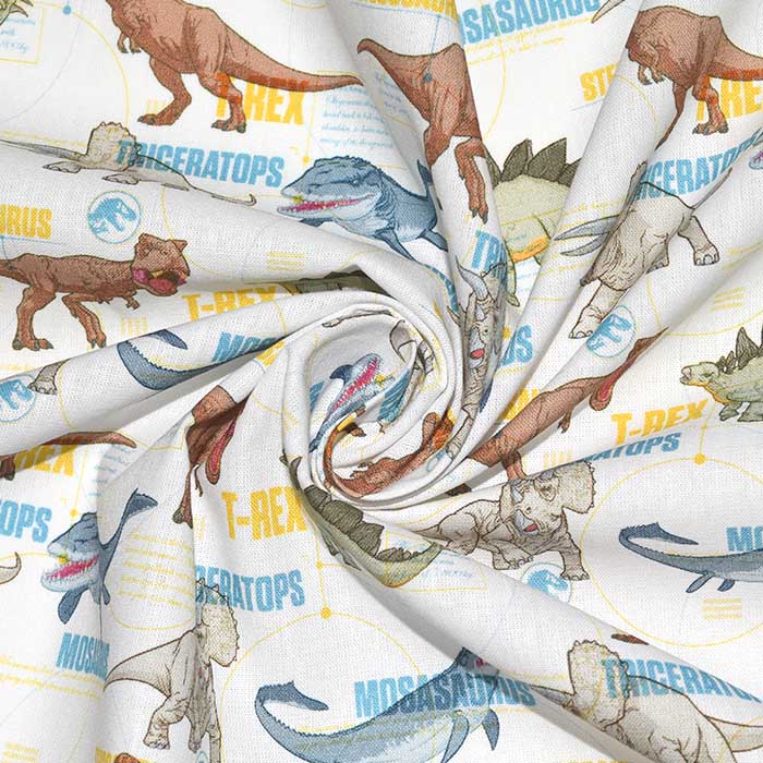 Baumwolle, Popeline, Tiere, 23784-2, weiß