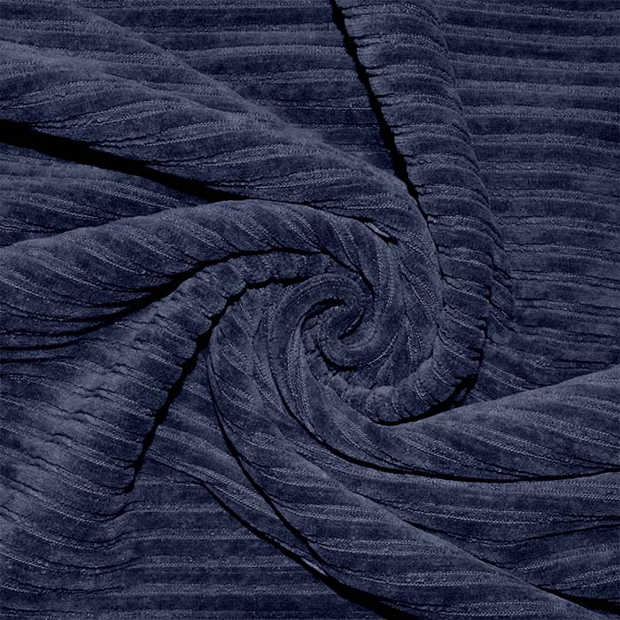 Jersey, Samt, 25244-008, dunkelblau