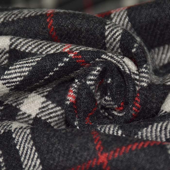 Wolle, für Anzüge, Karo, 25246-01, weiß