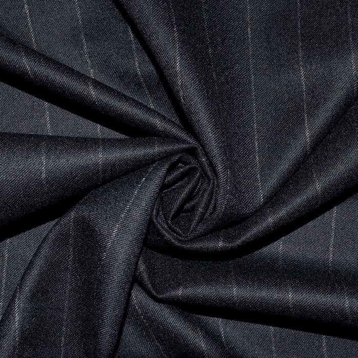 Wolle, für Anzüge, Streifen, 25269-01, dunkelblau