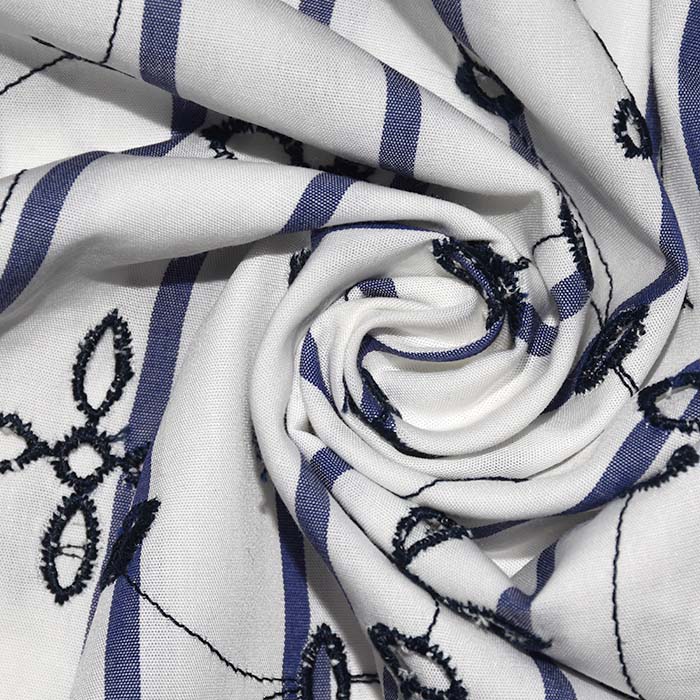 Baumwolle, Richelieu, floral, 25263-02, blau