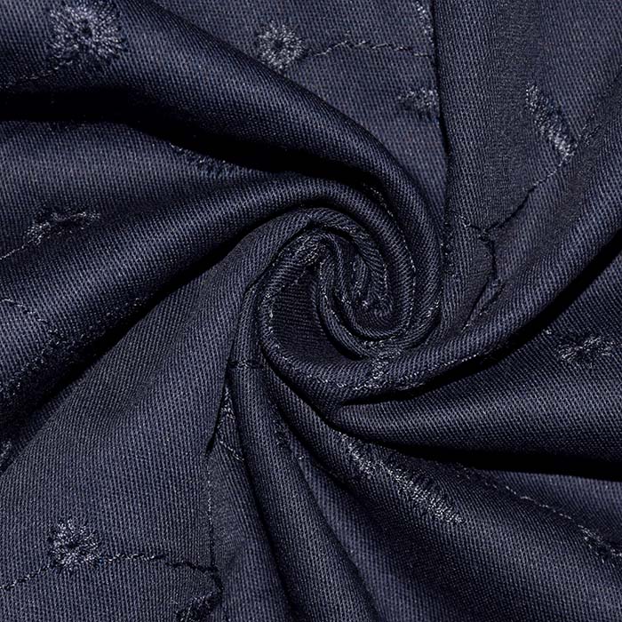 Baumwolle, Richelieu, floral, 25300-2, dunkelblau