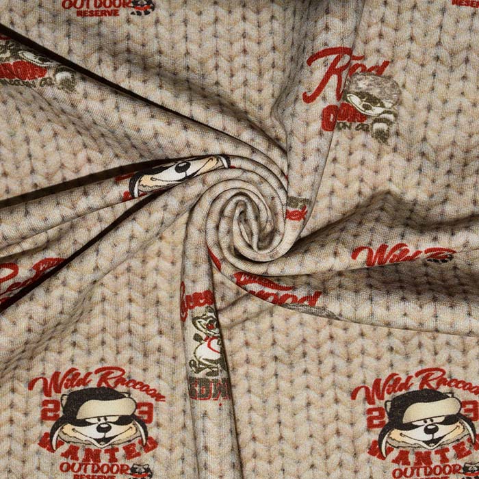 Sweatshirtstoff, digital, Tiere, 25540-22