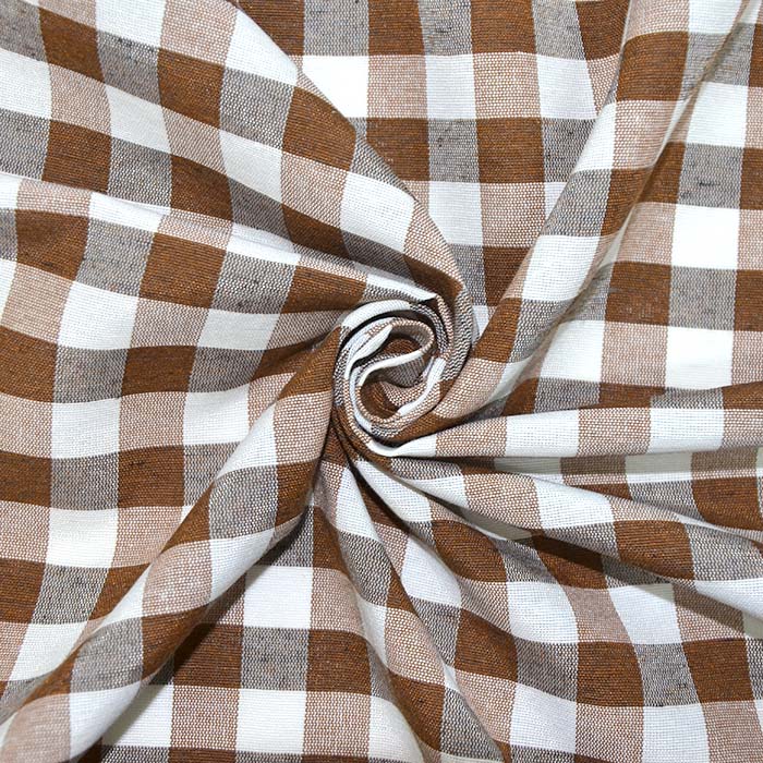 Deko, Druck, Karo, 21032-7, braun