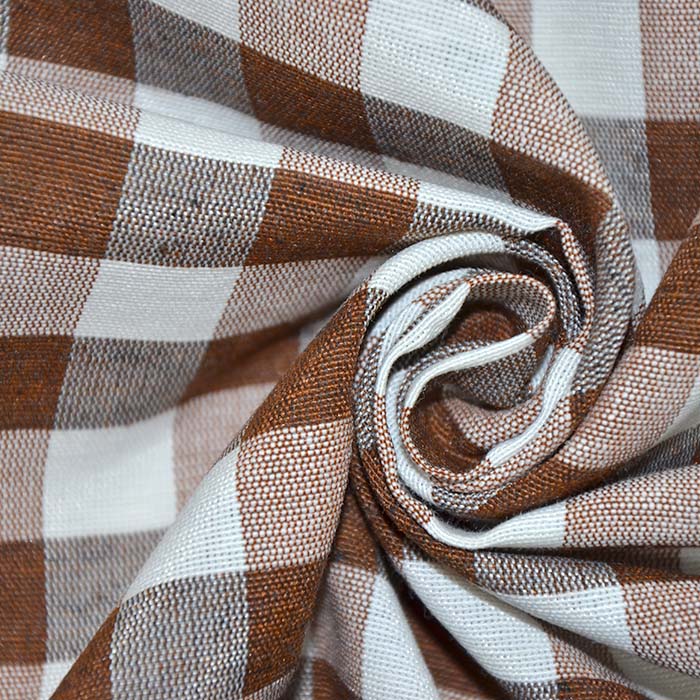 Deko, Druck, Karo, 21032-7, braun