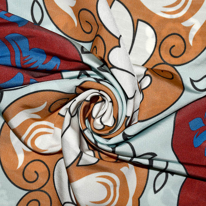 Jersey, Viskose, Filament, Ornament, 25809-05