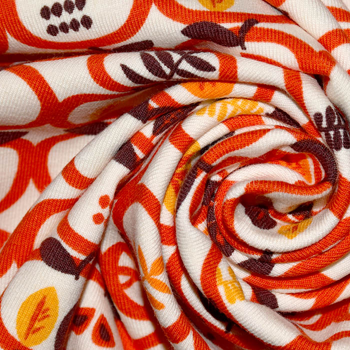 Jersey, Baumwolle, Obst, 25831-33, orange