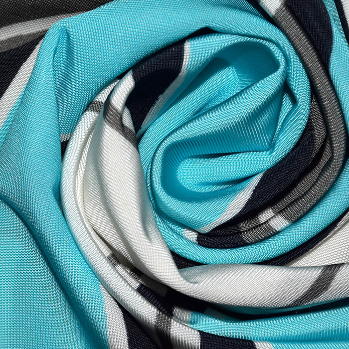 Jersey, Viskose, Filament, geometrisch, 25804-36, türkis