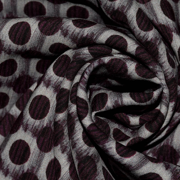 Gewebe, Viskose, geometrisch, 25835-30, bordeaux