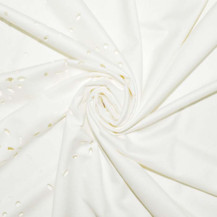 Wildleder, geschliffene Wirkware, floral, 25980-01, sahne