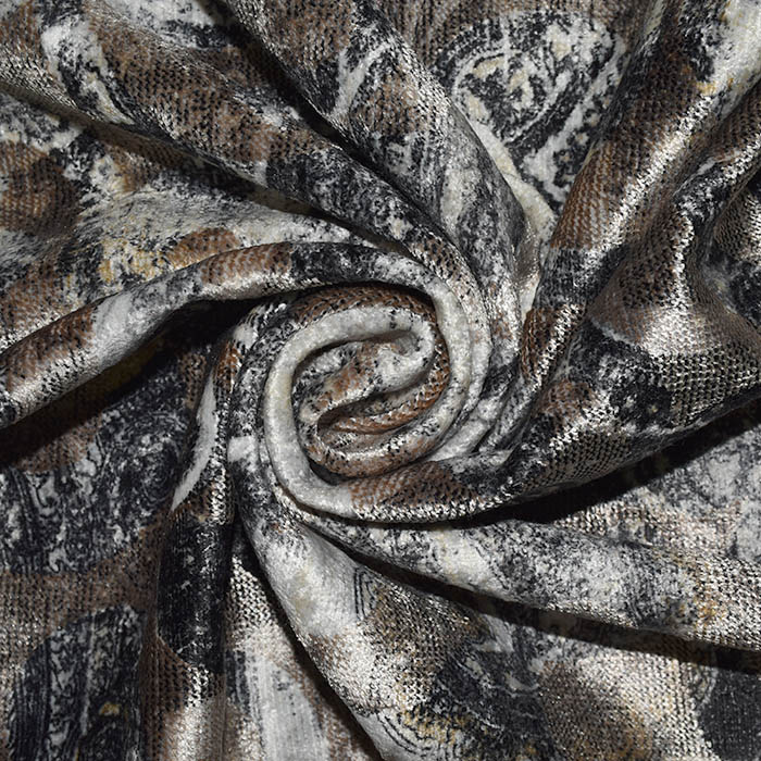 Dekosamt, Portobello, abstrakt, 25984-02, grau-beige