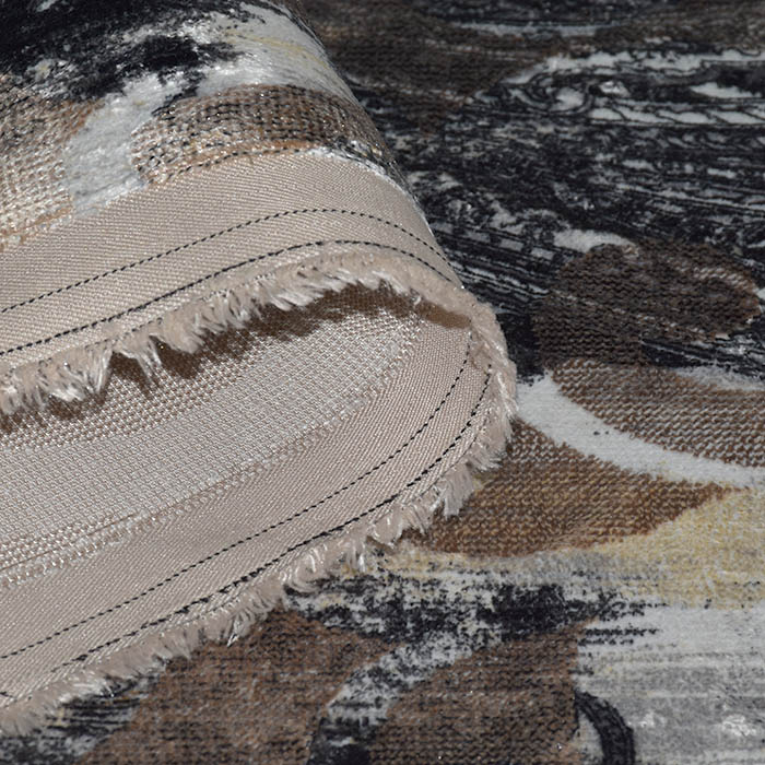 Dekosamt, Portobello, abstrakt, 25984-02, grau-beige