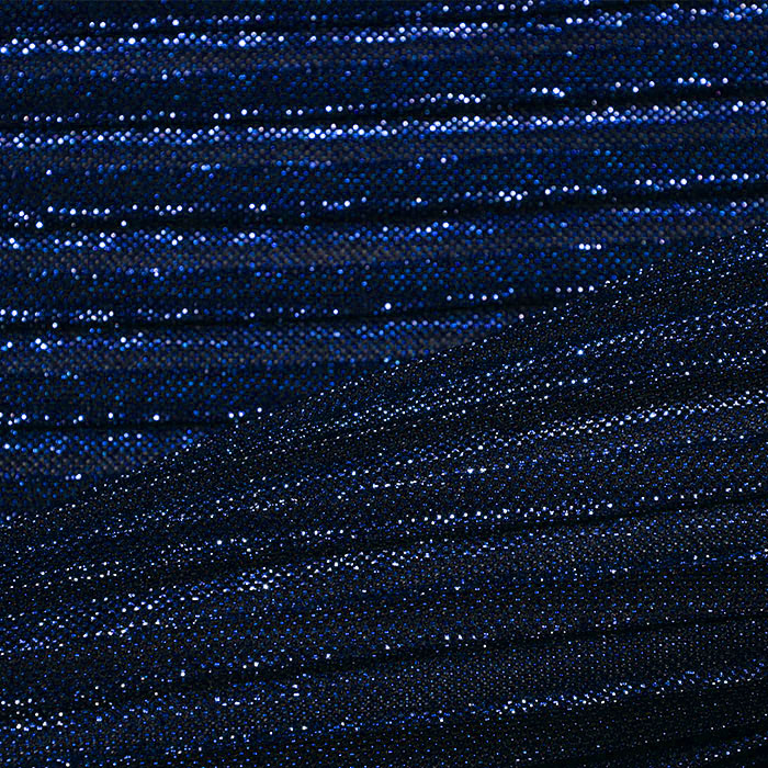 Plissee, Chiffon, Polyester, 26078-007, blau