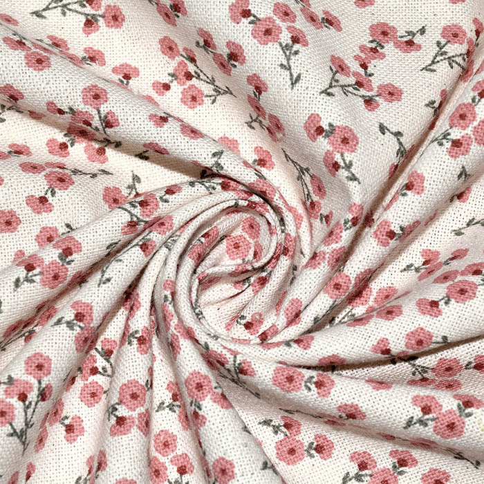 Recycelte Dekobaumwolle, floral, 26724-51
