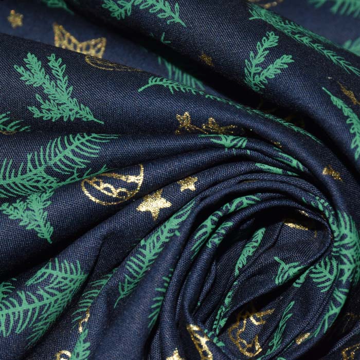 Baumwolle, Popeline, festlich, 27521-008, blau