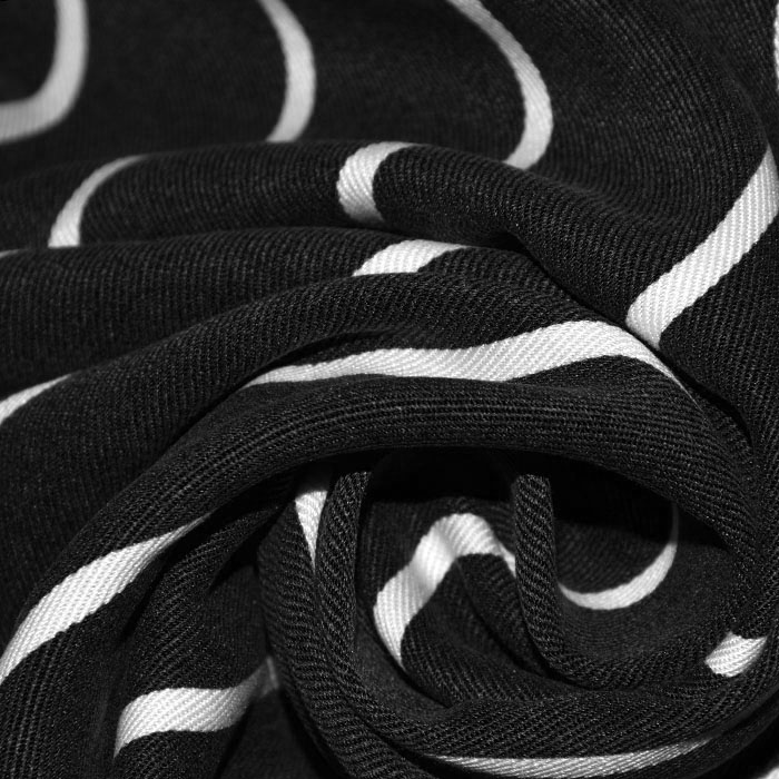 Gewebe, Tencel, Streifen, 26850-10, schwarz