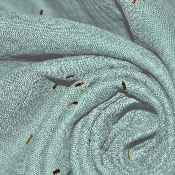 Musselin, doppelt, Punkte, 27711-001, mint