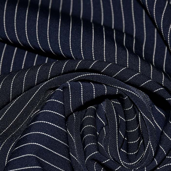 Anzugstff, Streifen, 27680-008, dunkelblau