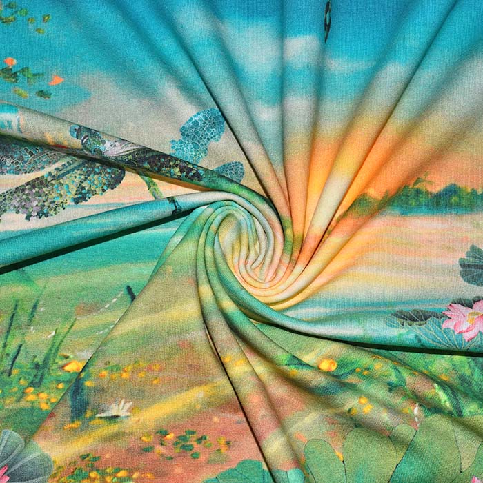 Jersey, Baumwolle, dgital, Natur, 28105