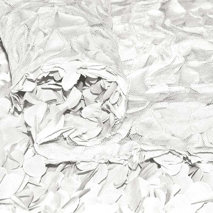 Stickerei auf Tüll, floral, 28110-010, sahne