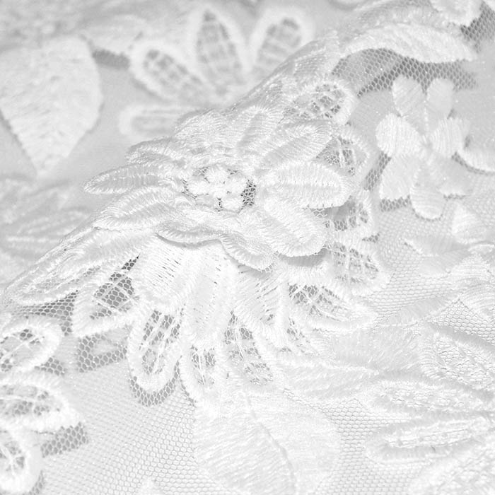 Spitze, floral, 28241-010, weiß