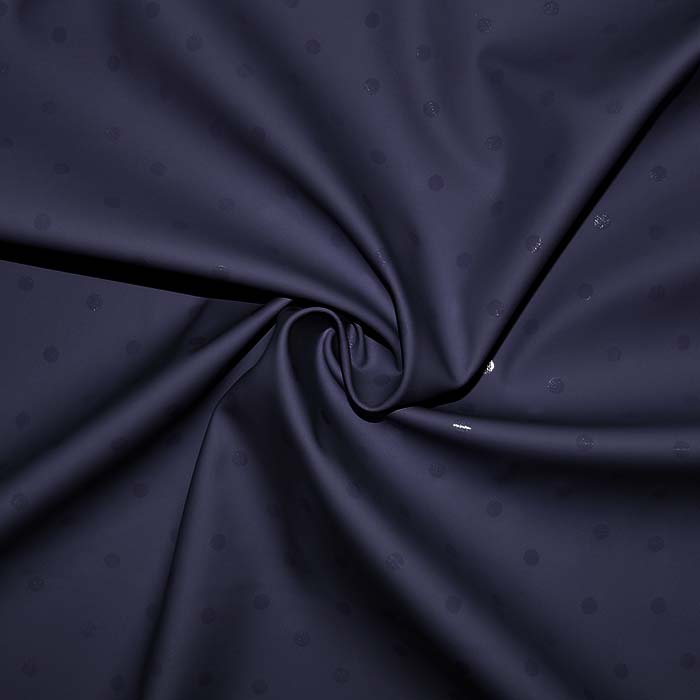 Regenmantelstoff, Punkte, 28426-003, dunkelblau