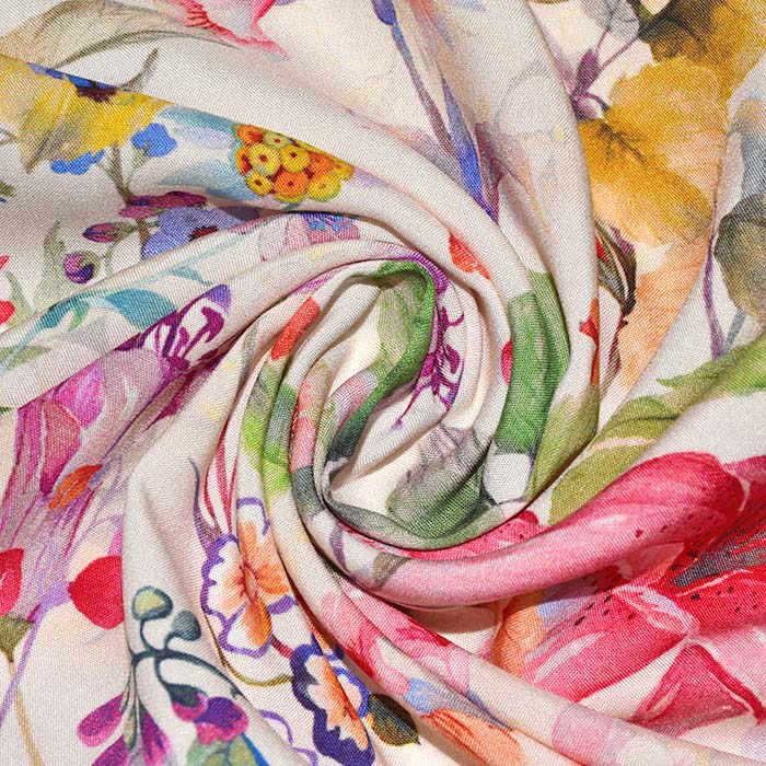 Gewebe, Viskose, digital, floral, 28470-001