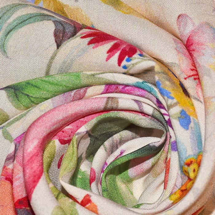 Gewebe, Viskose, digital, floral, 28470-001